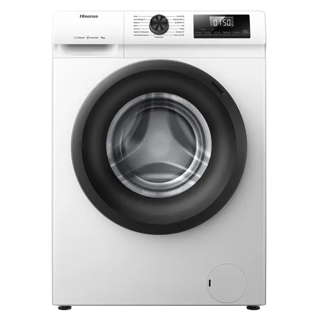 Hisense WF1Q9041BW 9 kg Waschmaschine mit Dampffunktion, 1400 U/min & Anti-Allergie-Programm | Energieklasse A | Weißhmaschine mit Dampffunktion / 9 kg / 1400 U/min / 15 Programme / Anti-Allergie-Programm / Babywäsche / AutoWash / Schnellwäsche 15 min / Daunen / Eco 40-60 °C / Power 49' / Energieklasse A / Weiß – Bild 2