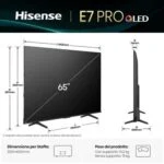 Hisense 65 Zoll Fernseher 4K UHD QLED 144Hz Smart-TV HDR WLAN DVB-T2 65E7Q PRO🌟 – Bild 3