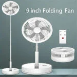 Standventilator mit Fernbedienung USB Ventilator leise Luftkühler 7200mAh Timing – Bild 4