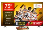 TCL 75 Zoll QLED Mini LED Fernseher, 4K HDR Premium, AirPlay, Google 144Hz 75Q6C