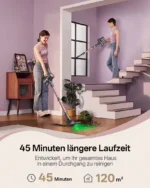 Vactidy Blitz V10 PRO 45 Min Akku-Staubsauger Handstick, 100 AW/50 kPa, LED, 2kg – Bild 4