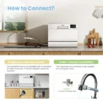 Midea-Comfee Geschirrspüler 6 Platzdecken, Minispüler 47 dB, Tischspüler, sparen – Bild 7