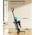 Laresar M3 Kabelloser Nass Trockensauger mit Wischfunktion 55 Min Laufzeit 13kPa – Bild 3