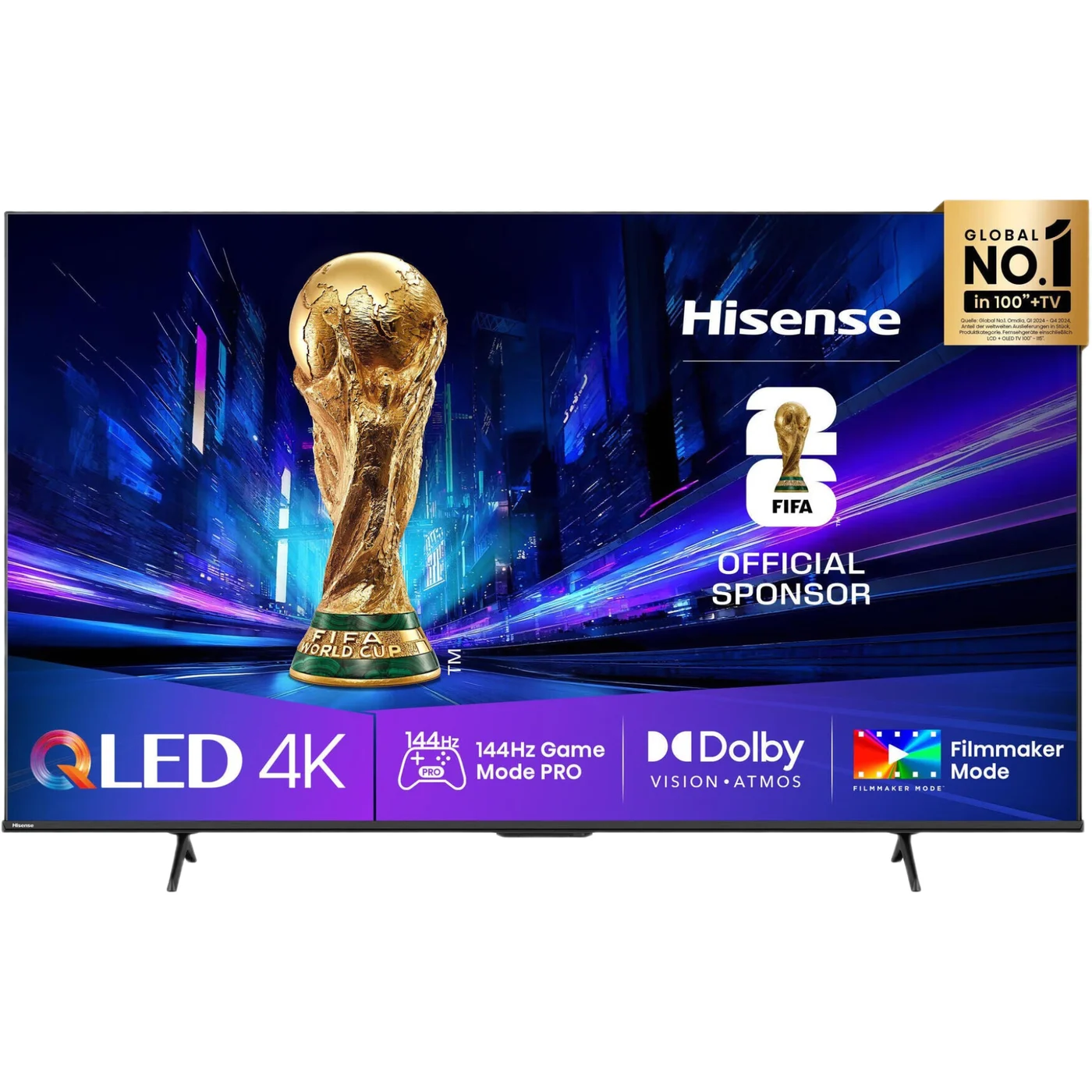 Hisense 65 Zoll QLED-Fernseher, 65E77Q PRO, 164 cm, 144Hz UHD TV, Youtube, VIDAA Hisense 65 Zoll QLED-Fernseher, 65E77Q PRO, 164 cm, 144Hz UHD TV, Youtube, VIDAA – Bild 1