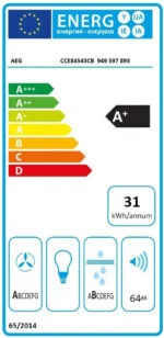 AEG Induktionskochfeld CCE84543CB mit integriertem Dunstabzug 80cm EEK: A+ – Bild 2