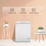 TCL Gefrierschrank 98L Aufbewahrungskorb, Gegengewicht-Decke❄️ Temperaturregler – Bild 4