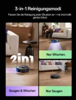 Vactidy W15 Saugroboter, Wisch, Beutellos, Multi-Zyklon, LiDAR nav 10kPa, 180min – Bild 6