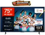 TCL 75T69C 75 Zoll QLED, Direct LED, 4K HDR, Smart Google TV, Dolby Fernseher