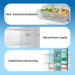 CHIQ 262L Kühlschrank, 215kW Ultraleise, 3x Kühleinheit ❄️ 176cm, Tür Umkehrbar – Bild 6