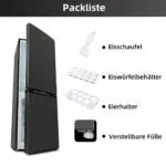 CHIQ 262L Kühlschrank, 215kW Ultraleise, 3x Kühleinheit ❄️ 176cm, Tür Umkehrbar – Bild 8