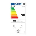 CHIQ 262L Kühlschrank, 215kW Ultraleise, 3x Kühleinheit ❄️ 176cm, Tür Umkehrbar – Bild 10