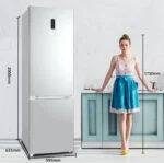 CHiQ Kühl-Gefrierkombi 356 Liter, 260L/96L, Türalarm, Holiday Mode ❄️Kühlschrank – Bild 2