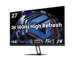 Xiaomi G27Qi EU schwarz, 2K Gaming Monitor, 27 Zoll, 16:9, 180 Hz 1440p IPS-LCD