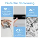 COMFEE RCI12GY Eiswürfelbereiter 1,3L❄️ 8 Eiswürfel 6 Min., 12 kg/24 Std Kompakt – Bild 5