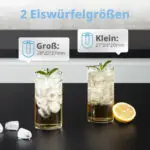 COMFEE RCI12GY Eiswürfelbereiter 1,3L❄️ 8 Eiswürfel 6 Min., 12 kg/24 Std Kompakt – Bild 6