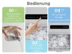 COMFEE RCI12GY Eiswürfelbereiter 1,3L❄️ 8 Eiswürfel 6 Min., 12 kg/24 Std Kompakt – Bild 9