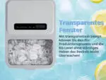 COMFEE RCI12GY Eiswürfelbereiter 1,3L❄️ 8 Eiswürfel 6 Min., 12 kg/24 Std Kompakt – Bild 10
