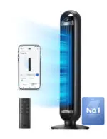 Turmventilator, 25dB ultraleise Bodenventilator, 90° Oszillation ❄ App-Steuerung