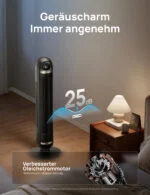 Turmventilator, 25dB ultraleise Bodenventilator, 90° Oszillation ❄ App-Steuerung – Bild 4
