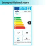 Mobiles Klimagerät, 2,6 kW kompakte 3-in-1 AC-Einheit, 33 m² kühlt ❄️Schlafmodus – Bild 2