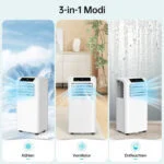 Mobiles Klimagerät, 2,6 kW kompakte 3-in-1 AC-Einheit, 33 m² kühlt ❄️Schlafmodus – Bild 4