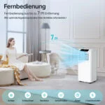 Mobiles Klimagerät, 2,6 kW kompakte 3-in-1 AC-Einheit, 33 m² kühlt ❄️Schlafmodus – Bild 5