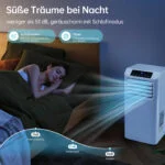 Mobiles Klimagerät, 2,6 kW kompakte 3-in-1 AC-Einheit, 33 m² kühlt ❄️Schlafmodus – Bild 6