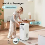 Mobiles Klimagerät, 2,6 kW kompakte 3-in-1 AC-Einheit, 33 m² kühlt ❄️Schlafmodus – Bild 8