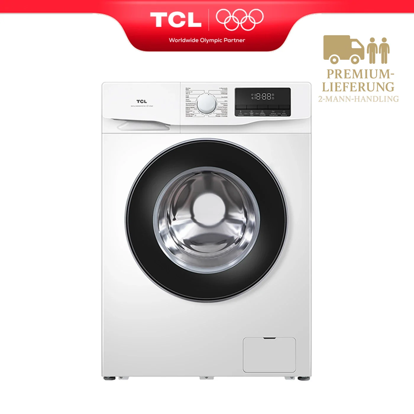 TCL 6kg Waschmaschine, Slim, BLDC, Auto⚡Gewichtserkennung Bakterien-Eliminierung TCL 6kg Waschmaschine, Slim, BLDC, Auto⚡Gewichtserkennung Bakterien-Eliminierung – Bild 1