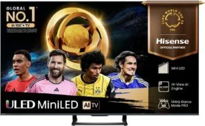 Hisense 65U7Q 65 Zoll ULED 4K TV MiniLED Smart HDR Dolby 144Hz Netflix Fernseher