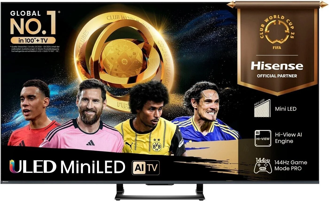 Hisense 65U7Q 65 Zoll ULED 4K TV MiniLED Smart HDR Dolby 144Hz Netflix Fernseher Hisense 65U7Q 65 Zoll ULED 4K TV MiniLED Smart HDR Dolby 144Hz Netflix Fernseher – Bild 1
