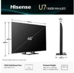 Hisense 65U7Q 65 Zoll ULED 4K TV MiniLED Smart HDR Dolby 144Hz Netflix Fernseher – Bild 3