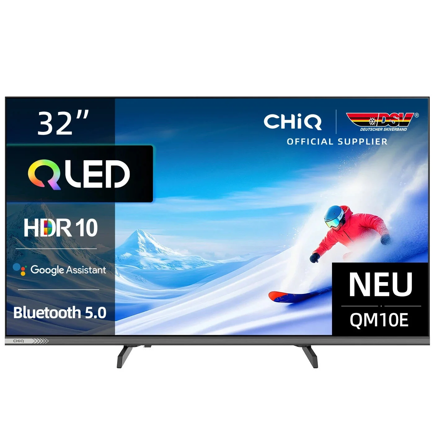 CHiQ 32-Zoll QLED Smart Google TV | Randloses Metalldesign, HDR10 Fernseher L32Q CHiQ 32-Zoll QLED Smart Google TV | Randloses Metalldesign, HDR10 Fernseher L32Q – Bild 1