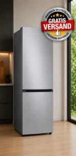Samsung 390L Kühl-/Gefrierkombination mit KI Energy Mode, SpaceMax, Edelstahl ❄️