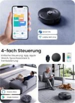Proscenic Q10 Saugroboter, Wischfunktion, 8000Pa 200min Laser Staubsauger, Alexa – Bild 9