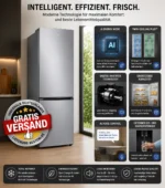 Samsung 390L Kühl-/Gefrierkombination mit KI Energy Mode, SpaceMax, Edelstahl ❄️ – Bild 2