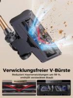 Proscenic P11 Ultra Akku Staubsauger 55kPa 550W 50Min Kabellos LED Display, 5 St – Bild 4