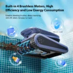 Seauto SAT40 Cordless Robotic Pool Cleaner 5H Fast Charging 240Mins Working Time – Bild 3
