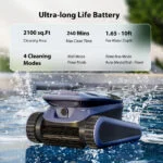 Seauto SAT40 Cordless Robotic Pool Cleaner 5H Fast Charging 240Mins Working Time – Bild 6