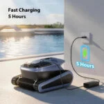Seauto SAT40 Cordless Robotic Pool Cleaner 5H Fast Charging 240Mins Working Time – Bild 7
