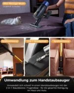 🌀Proscenic P15+ Akku Staubsauger Kabellos, 55KPa 600W 70 Min, Display, 6 Filter – Bild 10