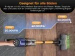 🌀Proscenic P15+ Akku Staubsauger Kabellos, 55KPa 600W 70 Min, Display, 6 Filter – Bild 20