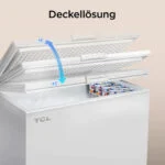 TCL Gefrierschrank 140L Aufbewahrungskorb, Gegengewicht-Decke❄️ Temperaturregler – Bild 6