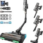 Proscenic P20 2-in-1 Akku Staubsauger Kabellos 680W/85KPA/70Min, 230ml Wischen💦