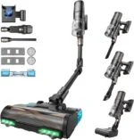 Proscenic P20 2-in-1 Akku Staubsauger Kabellos 680W/85KPA/70Min, 230ml Wischen💦
