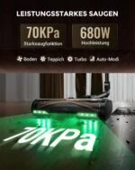 Proscenic P20 2-in-1 Akku Staubsauger Kabellos 680W/85KPA/70Min, 230ml Wischen💦 – Bild 3