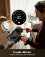 Proscenic P20 2-in-1 Akku Staubsauger Kabellos 680W/85KPA/70Min, 230ml Wischen💦 – Bild 8