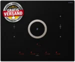 Elica NikolaTesla Switch PRF0146212A Kochfeld mit Dunstabzug 83cm Abluft Schwarz