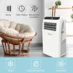 Mobile Klimaanlage Abluftschlauch, 12000 BTU, 3,5 kW, Kühlung, Lüft, Entfeuchten – Bild 2
