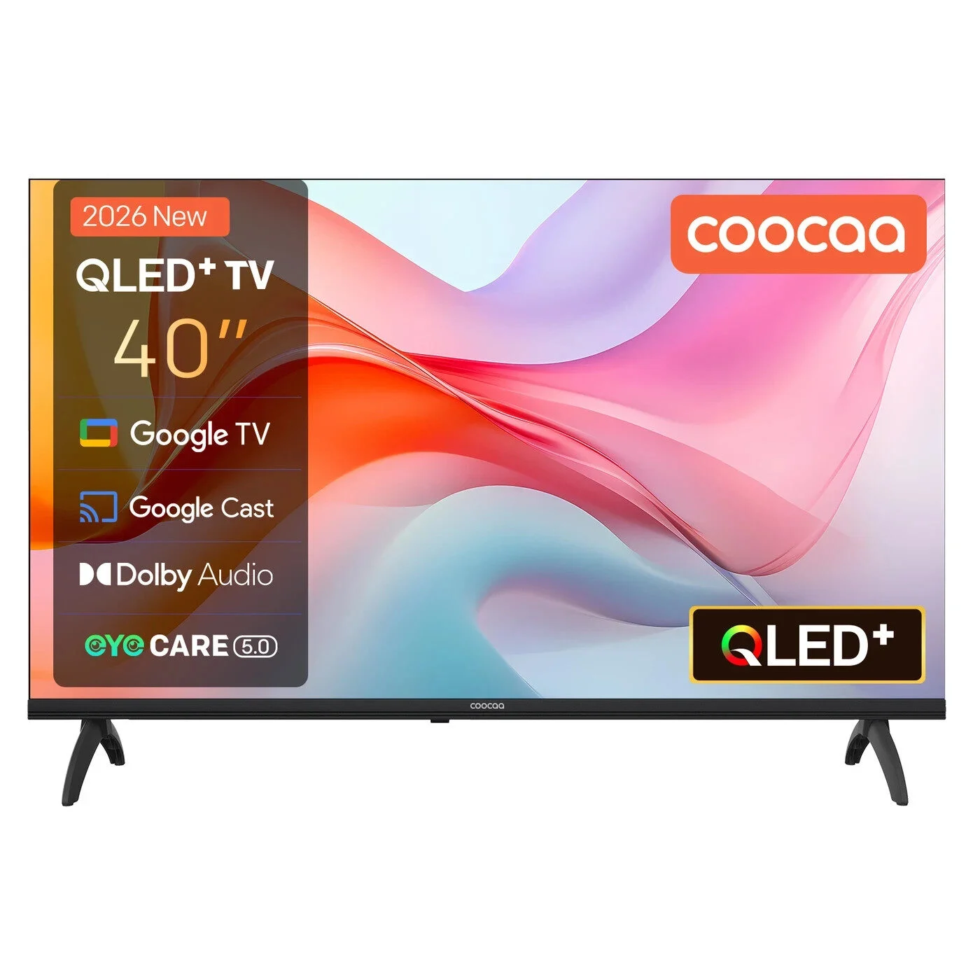 40 Zoll QLED+ Smart TV, Bluetooth FHD HDR10 Google Fernseher, Dolby 2 x 📢 Eyeca 40 Zoll QLED+ Smart TV, Bluetooth FHD HDR10 Google Fernseher, Dolby 2 x 📢 Eyeca – Bild 1